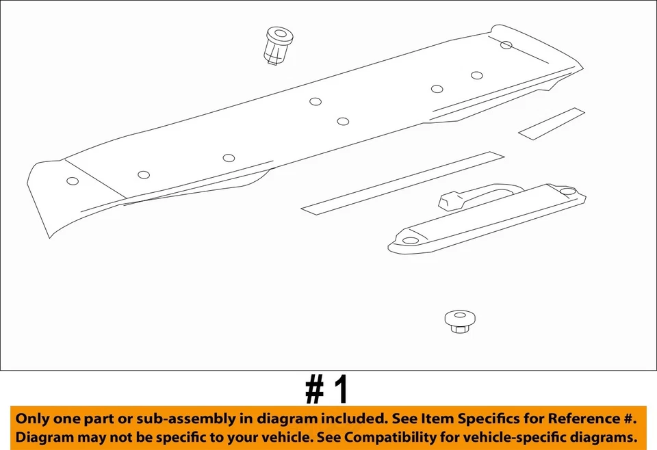 Used Rear Spoiler fits: 2007 Lexus RX400H Rear Grade B Foto 4 de 4