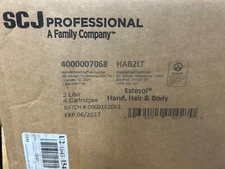 4x 2liter SCJohnson Estesol Liquid Hand Hair & Body Wash Soap 7068 HAB2LT