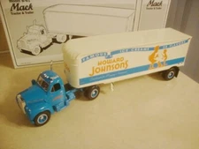 1994 First Gear HOJO HOWARD JOHNSON 1960 Model B-61 Mack Tractor & Trailer 1:34!