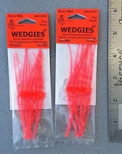 48 Beau Mac WEDGIES Peg Stops ORANGE WPS24FO Position Beads, Drift Bobbers, Etc