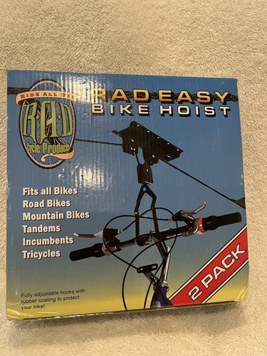 RAD EASY Bike Hoist -2 Pack Elevation Garage/House Bicycle Hoist, NEW