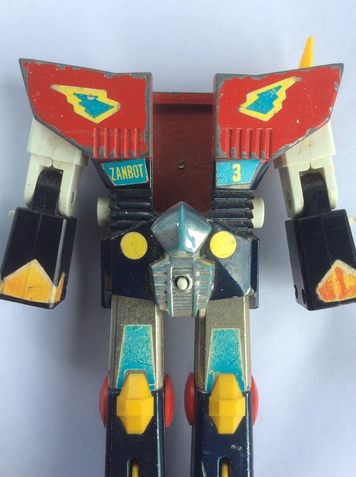 Popy Die Cast Shogun Warriors Zambot 3 1977 Made In Hong Kong Clover 2 - Immagine 2 di 4