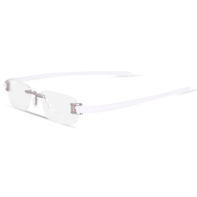 RSINC Rahmenlos Brillenfassung unisex SliverWhite 51-18-140