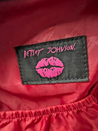 Betsey Johnson weekender duffel tote luggage cherries punk cherry 18x14x8 - Picture 11 of 16