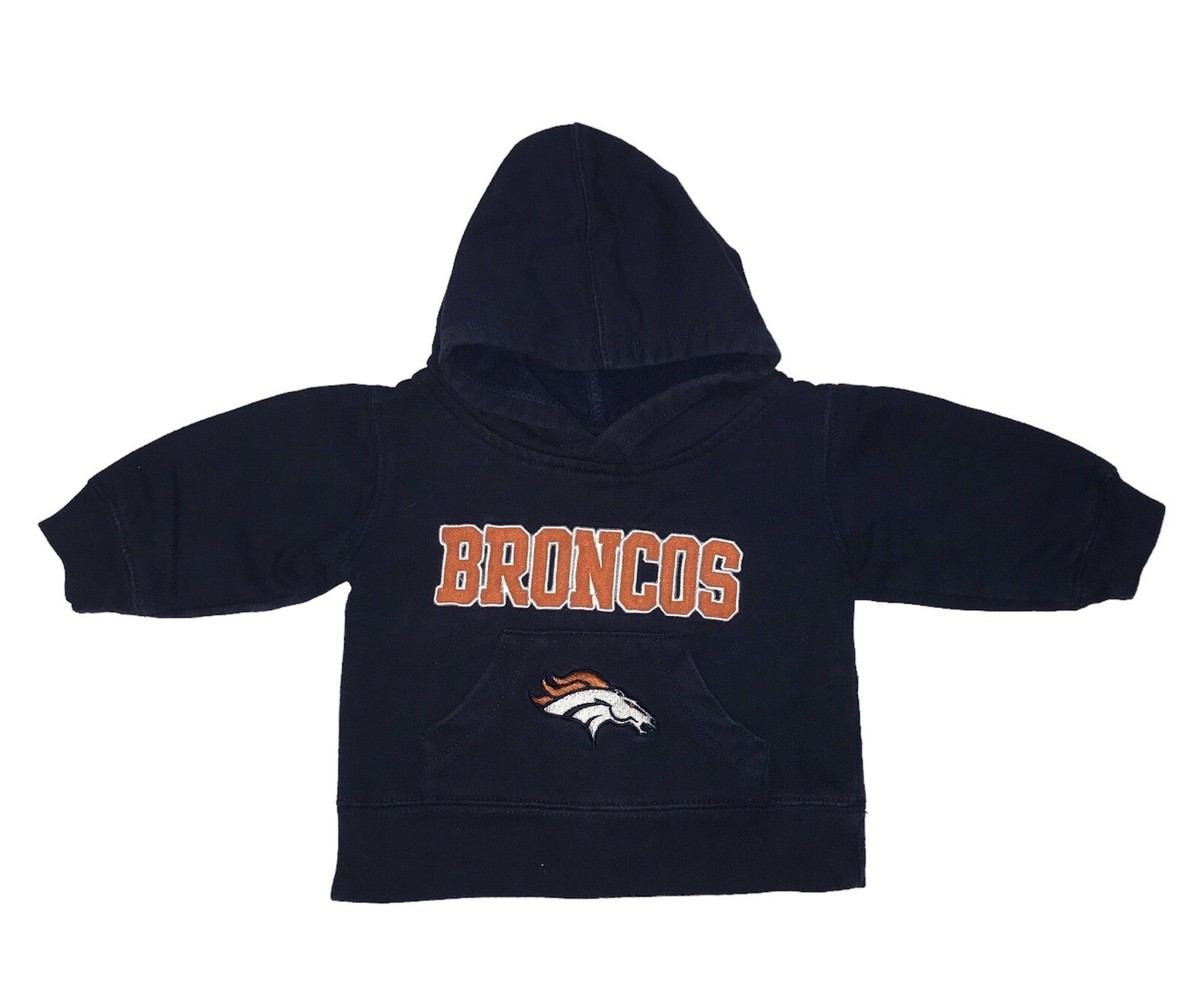 NFL Team Apparel Kids Baby Denver Broncos Hoodie Size