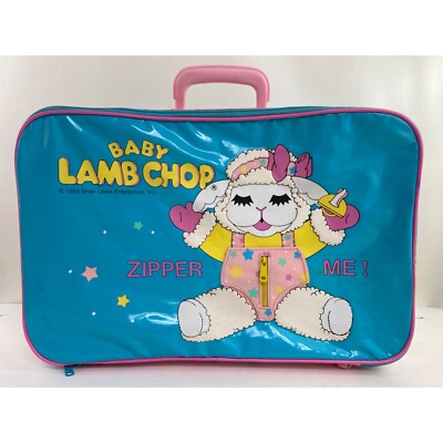 Vintage Lamb Chop Suitcase, 1993 Shari Lewis Vinyl Lamb Chop Kids