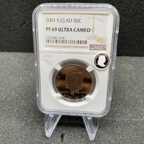 2001-S Clad Kennedy 50C NGC Certified PF69 Ultra Cameo