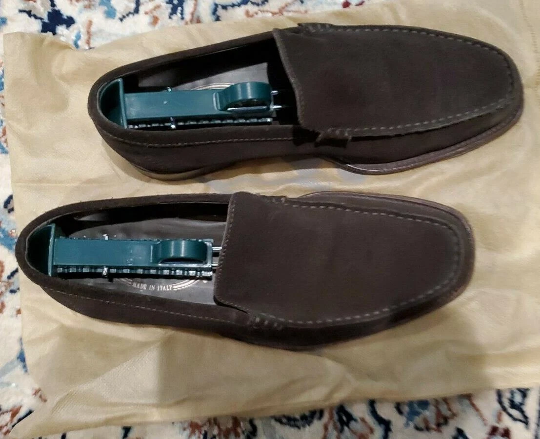 TOD’S Mocassini TOD'S uomo marrone scuro pelle scamosciata 5 5 IT 6 5 US made in ITALY