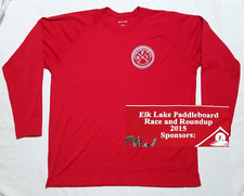 Camicia BEND PADDLEBOARD UNION uomo XL rossa manica lunga - SUP Club Paddling OREGON