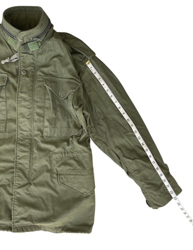 US Army Small Regular M65 Field Jacket Vietnam Era Alpha Industries Green OG-107 - Picture 6 of 9