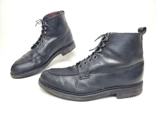 DEXTER USA Made Black Leather Lace Up Welted Moc Toe Boots Men's US 10.5 M