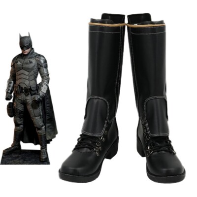 The Batman 2022 Shoes Bruce Wayne Cosplay Boots Robert Pattinson Ver.
