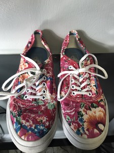 vans floral print shoes