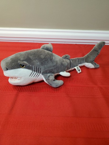 2018 DAN DEE SHARK WEEK GREY PLUSH GREAT WHITE 2018 GUC - Picture 1 of 8