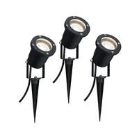 Paulmann 98897 Special Line Garden Spotlight IP44 GU10 3X3,5W 230V 3000K Schwarz