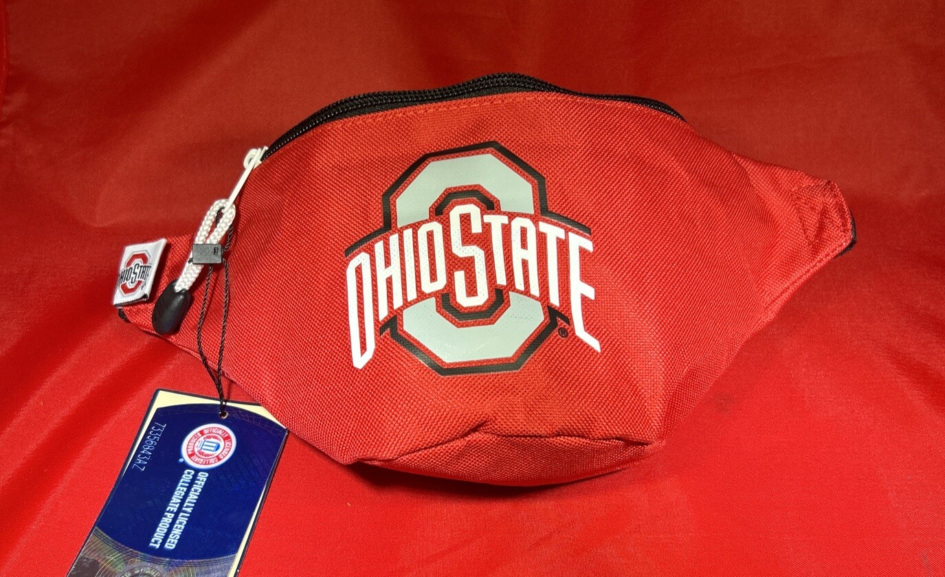 Ohio State Buckeyes Block O Logo Fanny Pack Shoulder Bag NCAA Campus Gear  