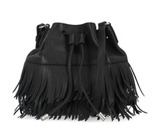 Harley-davidson® Women's Festival Fringe Drawstring Purse | Black