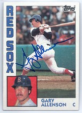 Gary Allenson signed 1984 Topps baseball Boston Red Sox autograph #56