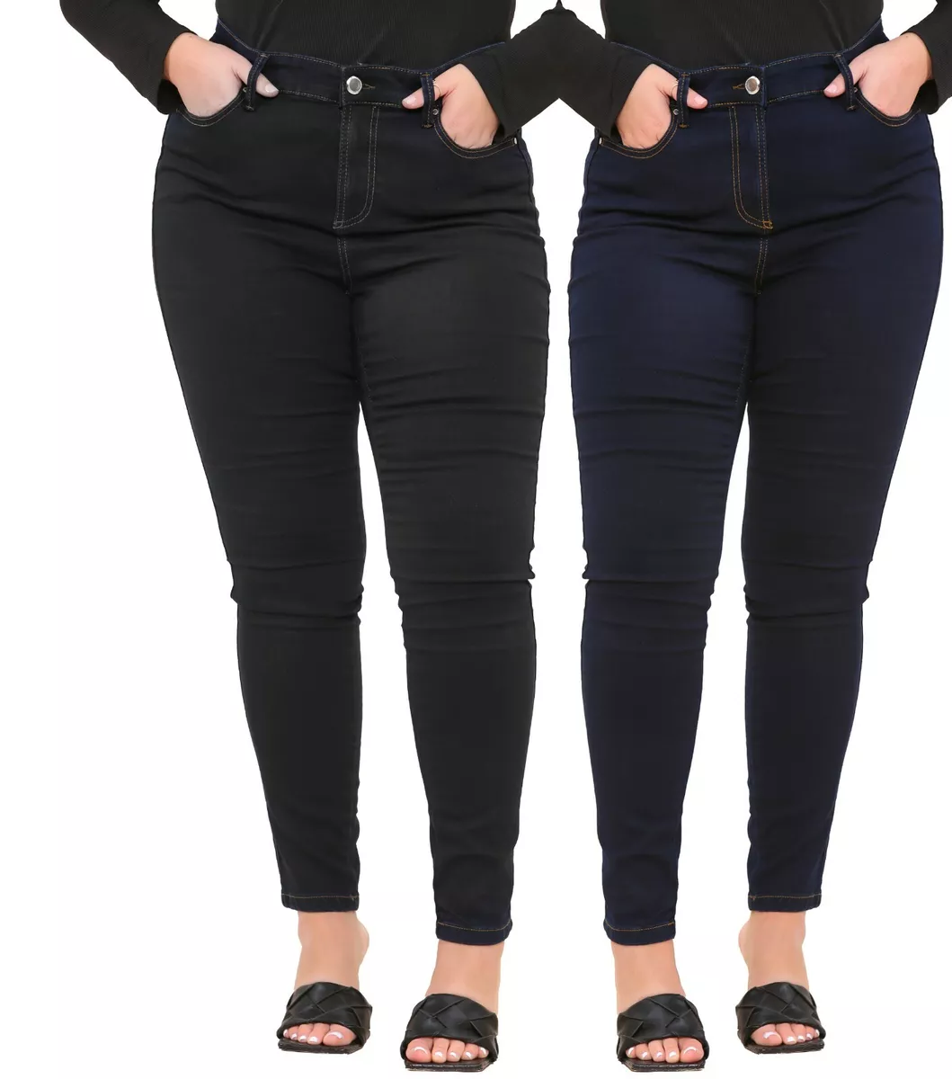 Womens Ex Evans High Waist Jeans Ladies Skinny Denim Jeggings Pants Size