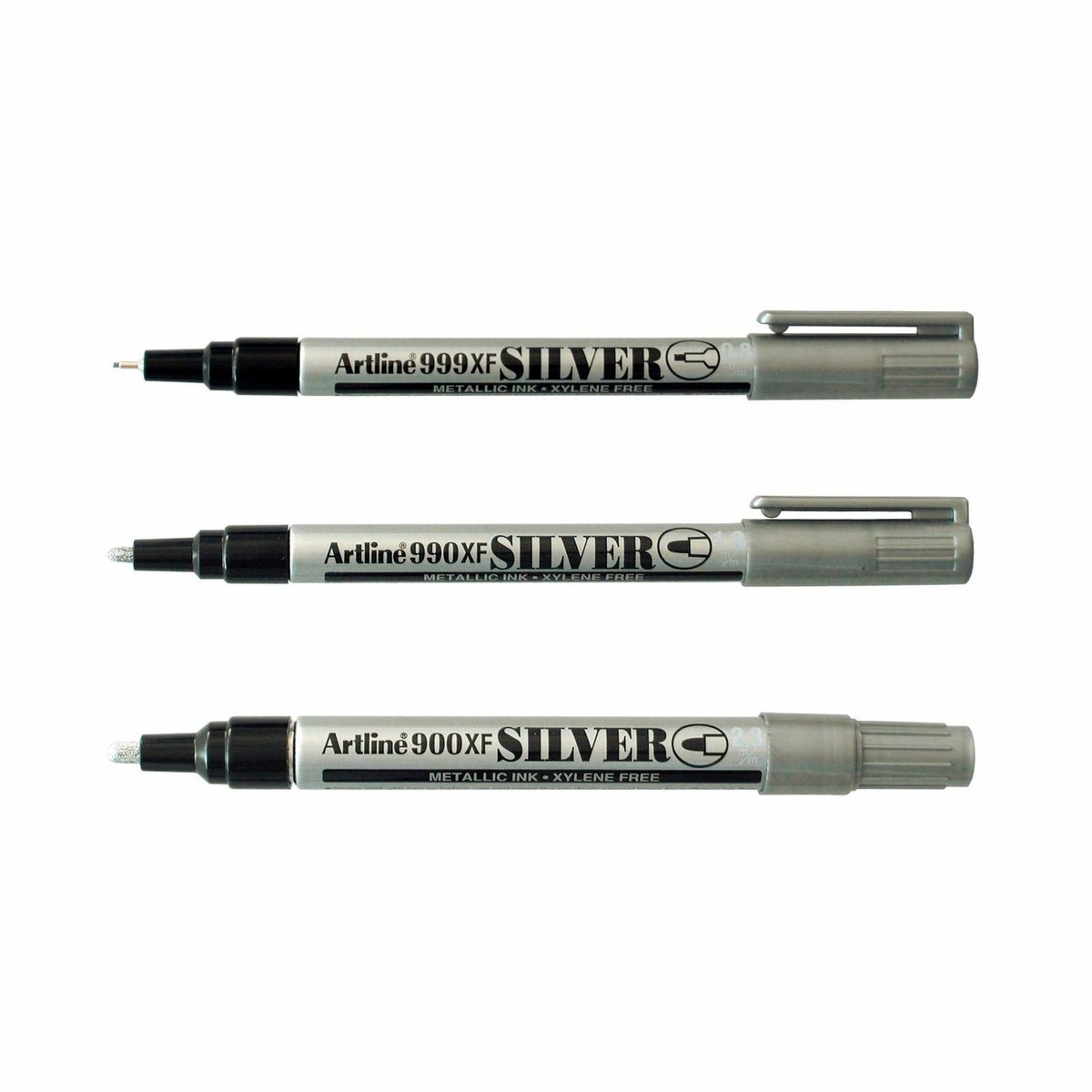 Artline Gold Silver Permanent Marker Pens |999XF 990XF 900XF|  Pk
