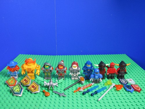 genuine LEGO NEXO KNIGHTS minifigure set MACY AARON CLAY AXL LANCE lot BUNDLE