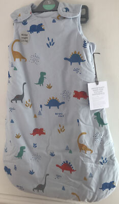 0-6 Months Tog Blue Dinosaur Themed Sleeping Bag By TU UK