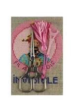 Sajou CHROMED EMBROIDERY SCISSORS - PINK EIFFEL TOWER