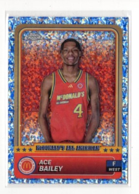 2024 Topps Chrome McDonald's AA Ace Bailey McFLURRY REFRACTOR RC #84