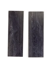 2 Pieces 3/8'' BLACK JUMA GEM  KNIFE / GUN Handle Scale Material 6 x 2 x .375
