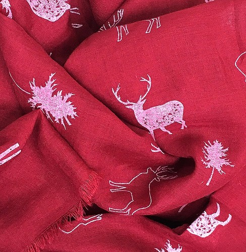 Neu Damen große Weihnachtsrentierschals Weihnachtsschal Winterhalstuch - Bild 4 von 4