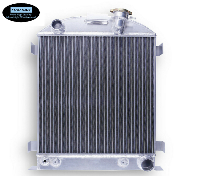 3 Rows Radiator Fit 1932 Ford Chopped Hot Rod Chevy V8 AT/MT Full