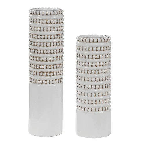Uttermost Angelou White Vases Set/2 - Picture 1 of 1