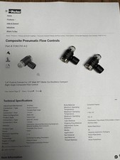 FCKC731-4-2 PARKER, Flow Control, Knowless, In-Port, Swivel, Meter Out, 1/8" NPT
