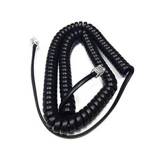 The VoIP Lounge Replacement 12 Foot Black Handset Cord for Polycom VVX...
