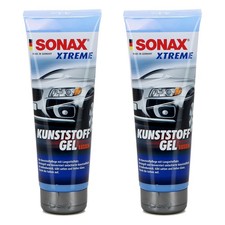 2x 250ml SONAX 210141 Xtreme  Kunststoffpflegemittel KunststoffGel Außen