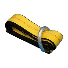Car Hauler Yellow Lasso Wheel Tie Down Strap 8 Wd-ring For Tow Dolly Tow Truck