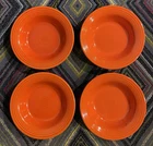 Vintage Fiesta Bowls Radioactive Red 8.25" Salad Soup Cereal Fiestaware HLC USA