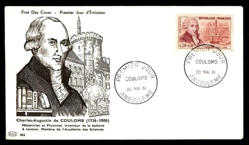 Mayfairstamps France FDC 1961 Charles Augustin de Coulomb First Day Cover aaw_82