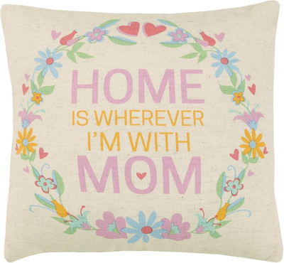 Home Is Wherever I'M with Mom, 12X12 Throw Pillow