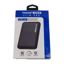New Tzumi 5000 mAh Pocket Juice Slim Pro Portable Power Battery Dual USB/ New 