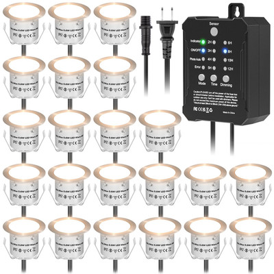 Hiboitec Voltage Deck Lights Kit Transformer Dimmable Timer And Photocell