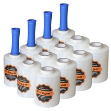 Stretch Film Shrink Wrap Roll - 5" x 1200' - 80 Gauge 600 Stretch Self-Adher...
