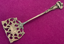 Silver (833) Sterling Holland Pierced Server Shovel Calla Lily Bon Bon Spoon
