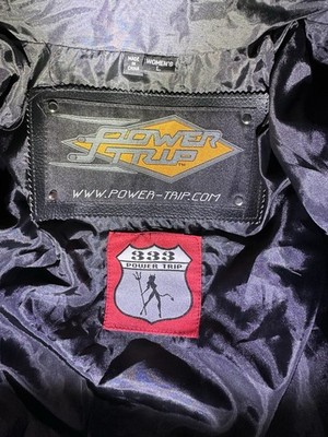 Ladies Motorcycle Jacket Power Trip Size L With Corset Fit And Back Armor Black