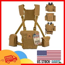 Waterproof Lightweight Binocular Harness Chest Pack with Silent Magnetic Closure