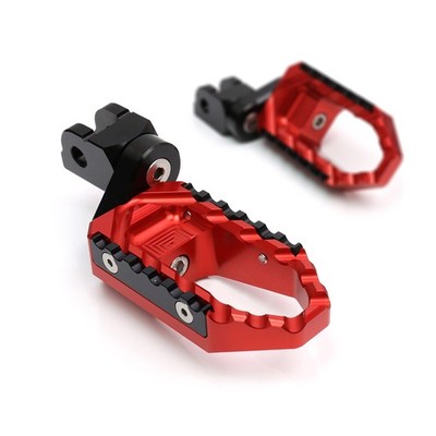 Red Front Foot Pegs TOUR 25mm Adjustable For SportClassic Sport 1000 06-08 09