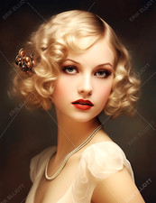 Imagen coleccionable 8x10 mujer foto arte impresión glamorosa mujer retrato #8097