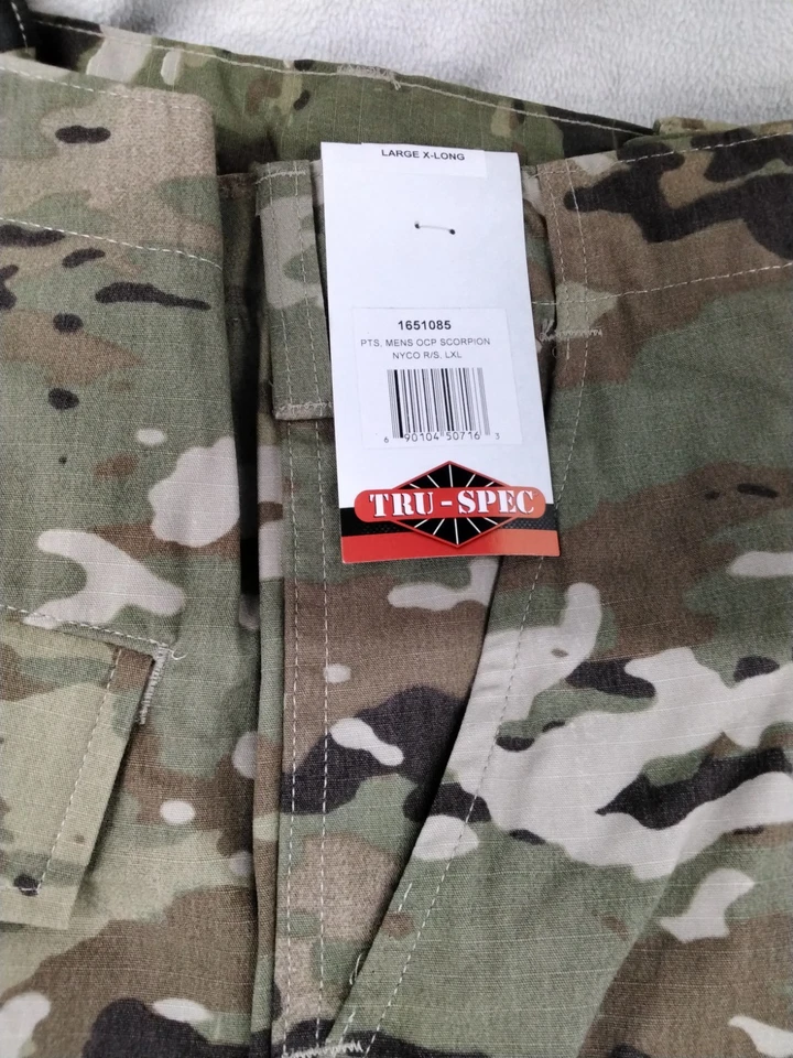 Mil-Spec 男式蝎子 OCP 军队战斗制服裤子尼龙棉防撕裂 — 第 3/4 张图片