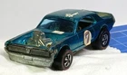 1969 Hot Wheels Redline Spoilers "Nitty Gritty Kitty" Aqua Mercury Cougar HK