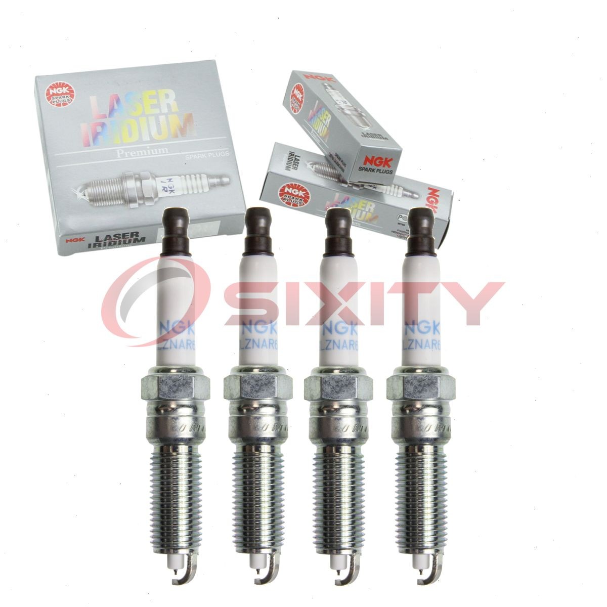 4 pc NGK Laser Iridium Spark Plugs for 2016-2020 Chevrolet Spark 1.4L L4 fr
